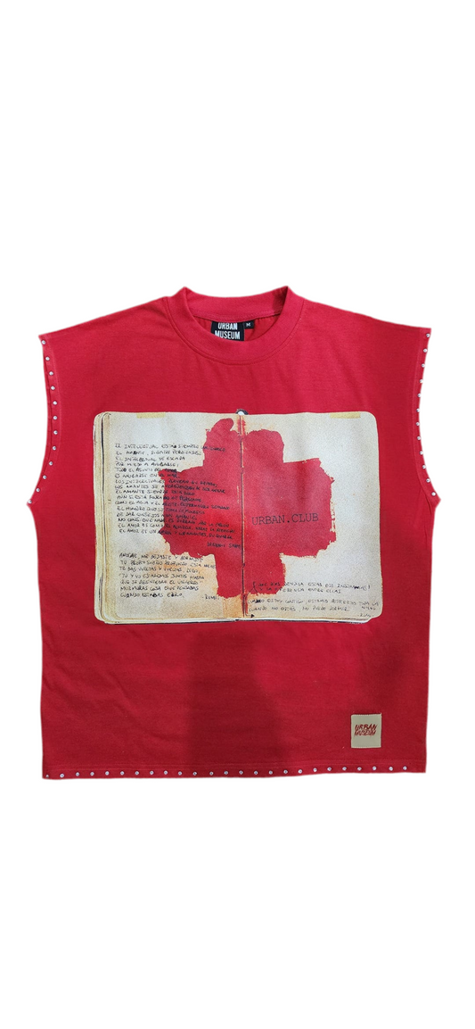Red Urban Sleeveless Tee