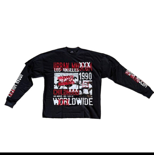 Black & Red World Wide Shirts